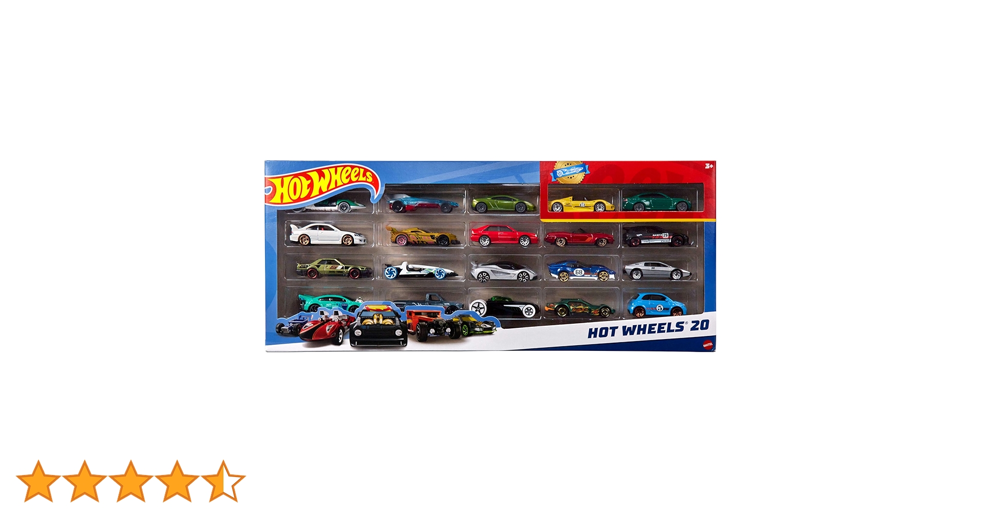 Hot Wheels ミニカー 20 セット Hot Wheels Toy Cars 20-Pack, Set of 20 Die-Cast 1:64 Scale